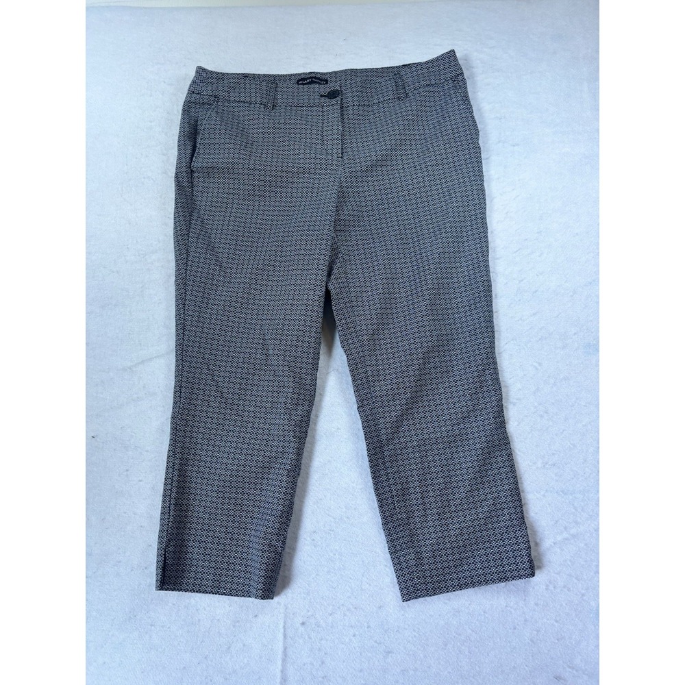 Hilary Radley Women's‎ 10 Capri Pants Built-in Tummy Control Geometric On
